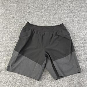 Lululemon Shorts Mens Medium Gray Black Colorblock Athletic 8 In Inseam Running